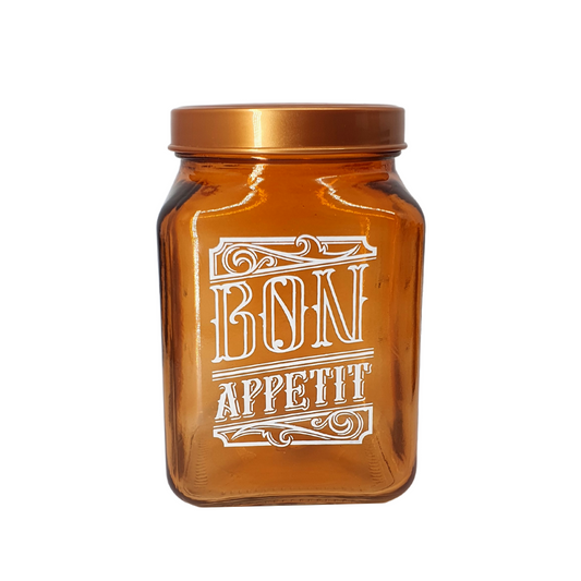 Pote Porta Mantimento De Vidro Com Tampa Bon Appetit 1,5l