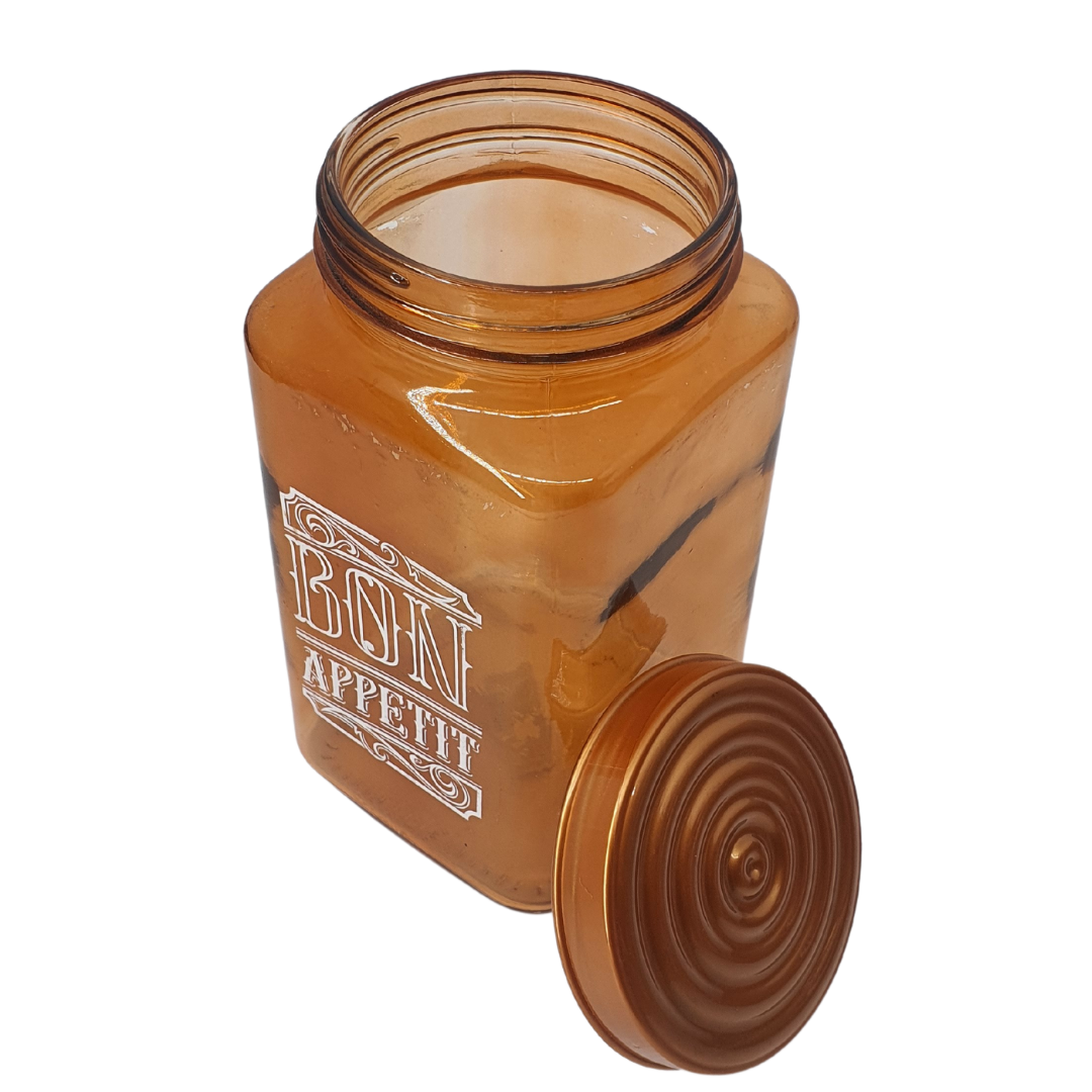 Pote Recipiente Vidro Mantimento Transparente Tampa 1,5l
