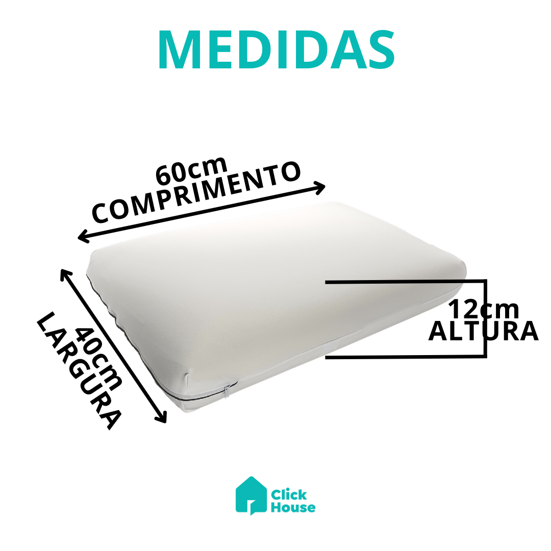 Travesseiro Nasa Slim Premium Com Fronha Lisa 12cm Eleva