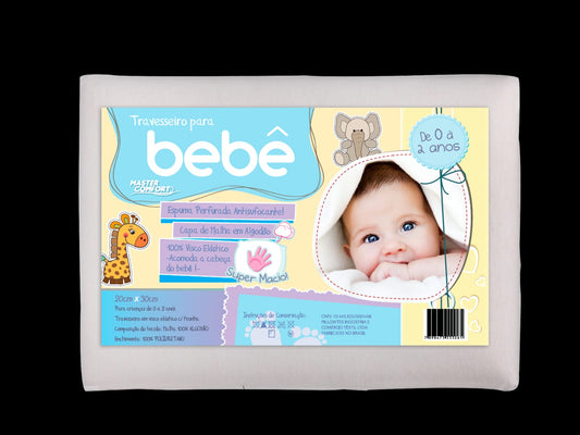 Travesseiro Bebe Infantil Anti Sufocante Recém Nascido