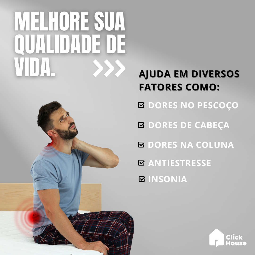 Travesseiro Ortopédico Cervical Látex Anatômico Antialérgico