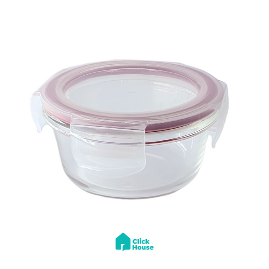 Pote Vidro Hermético Borossilicato Condimento Redondo 236ml