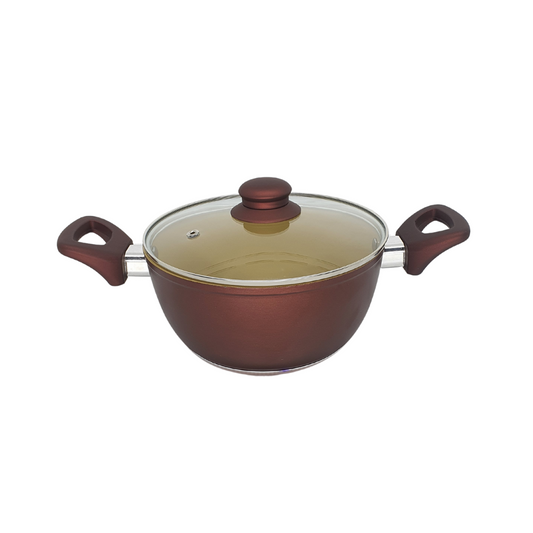 Panela Caçarola Tampa Antiaderente Cerâmica Não Gruda 20cm
