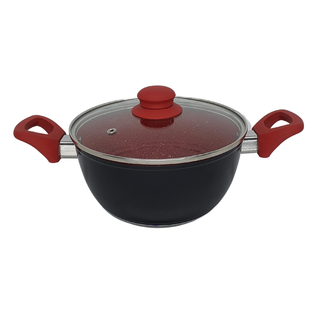 Panela Caçarola Tampa Antiaderente Cerâmica Não Gruda 22cm