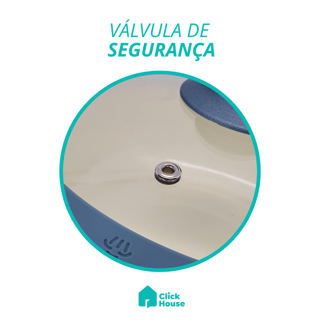 Caçarola Panela Antiaderente Cerâmica Indução Com Tampa 22cm