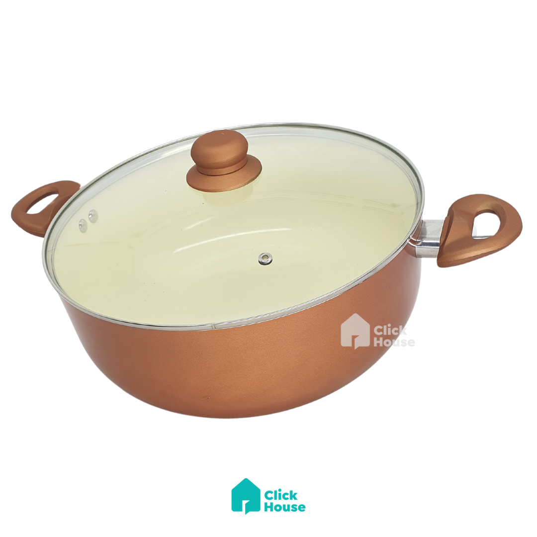 Caçarola Milano 30 Cm  Rosé Gold Casa Ambiente