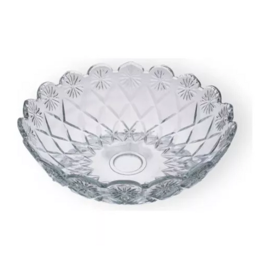 Tigela Bowl Vidro Redonda Sobremesa Saladeira Travessa Luxo