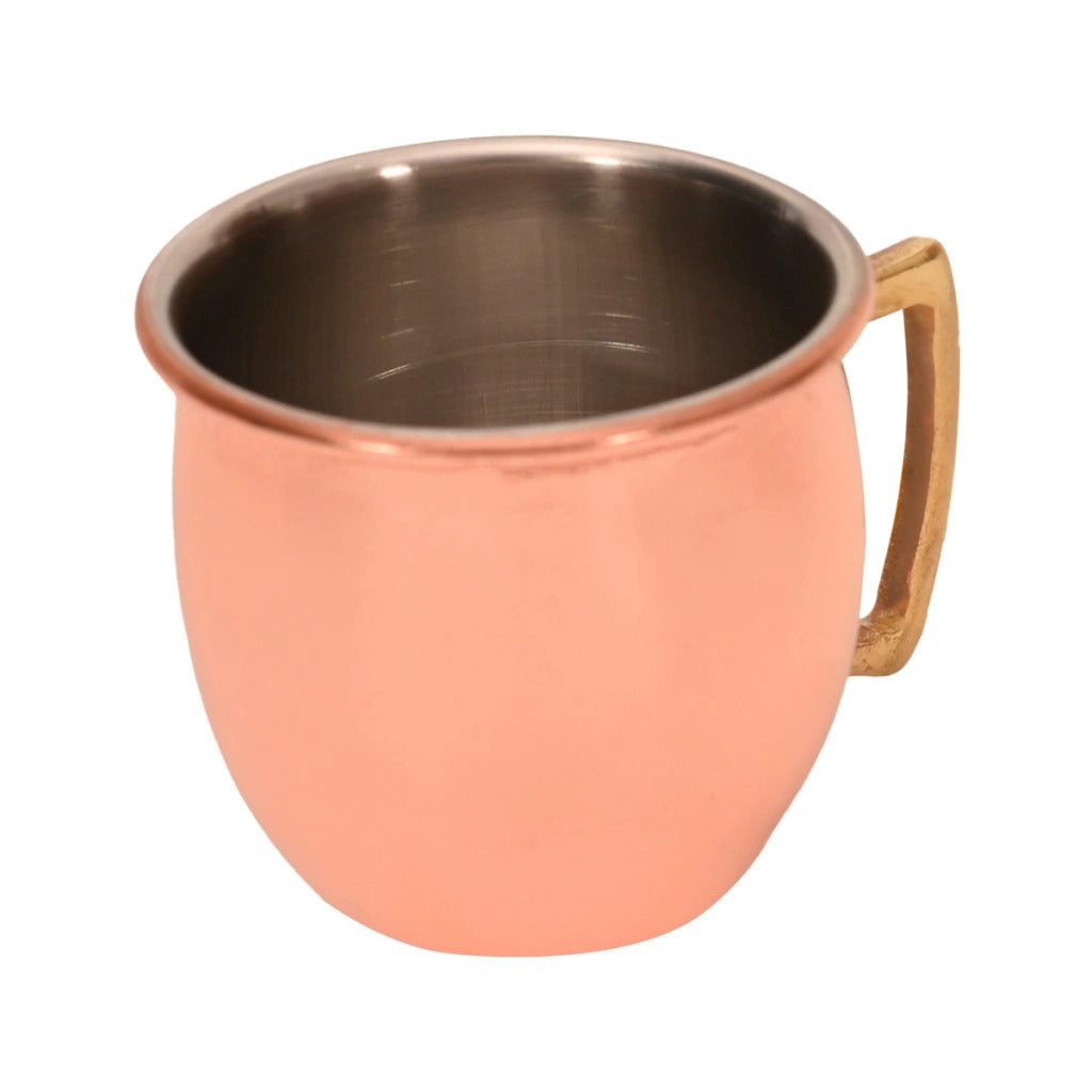 2 Caneca Moscow Mule Alumínio Cobre Martelada 500ml Drink