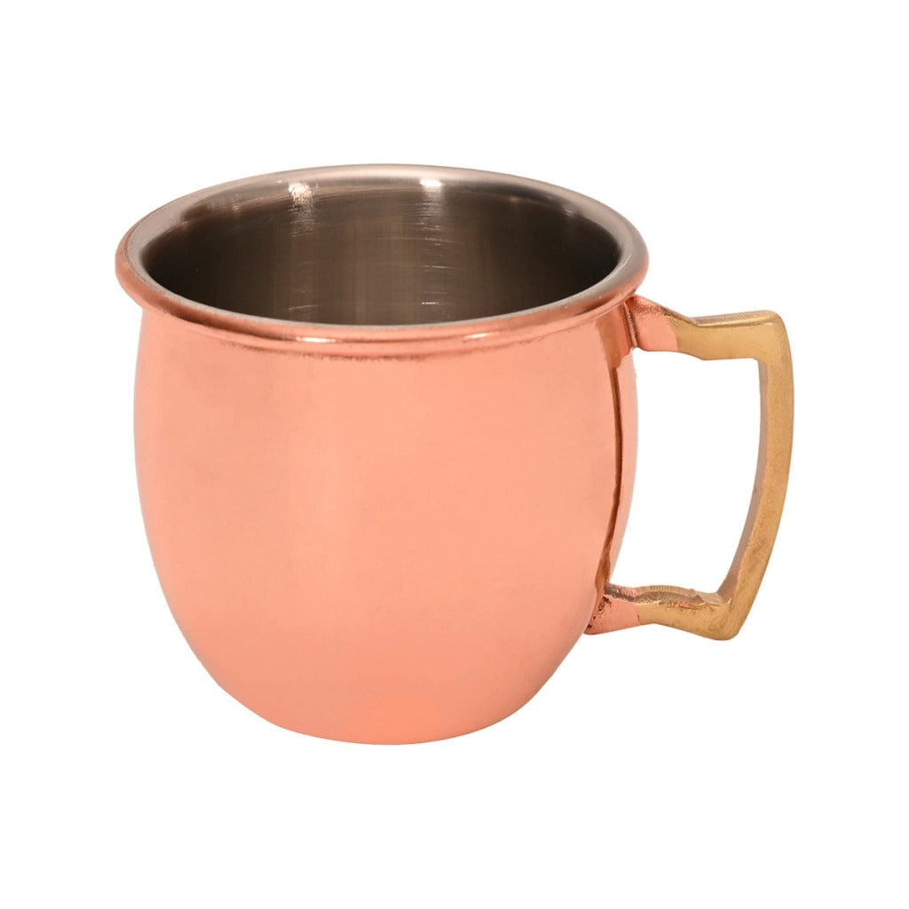 2 Caneca Moscow Mule Alumínio Cobre Martelada 500ml Drink