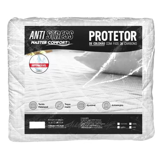 Capa Protetora Colchão Matelado Impermeável Queen Antistress