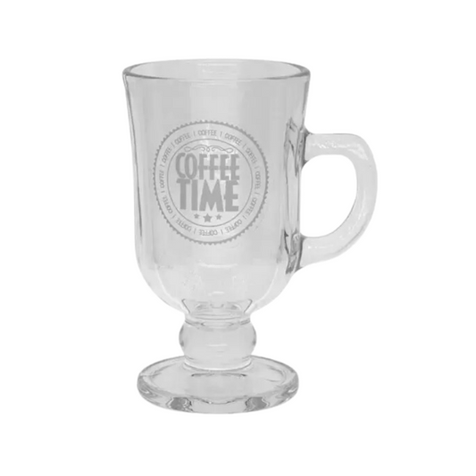Caneca Xícara Vidro Para Cappuccino Expresso 245ml Café Chá