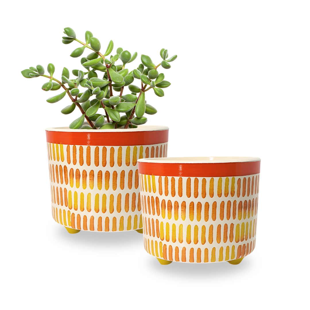 Vaso De Plantas Flores Redondo Decorativo Arranjo Sala 1,3l