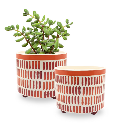 Vaso De Plantas Flores Redondo Decorativo Arranjo Sala 1,3l