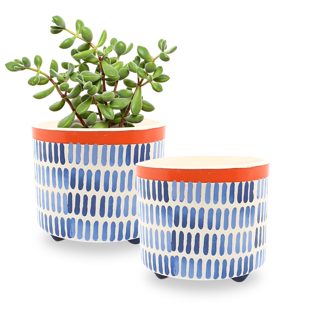 Vaso De Plantas Flores Redondo Decorativo Arranjo Sala 1,3l
