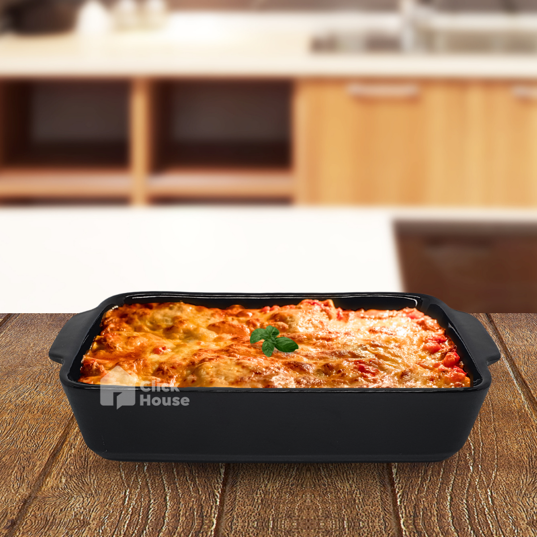 Travessa Assadeira Cerâmica Retangular Grande Forno 2,7l