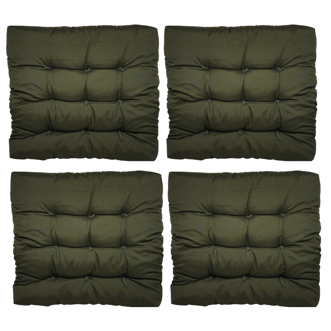 Assento Almofada Cadeira Futon 50x50 Cm Cores Variadas 4 Uni