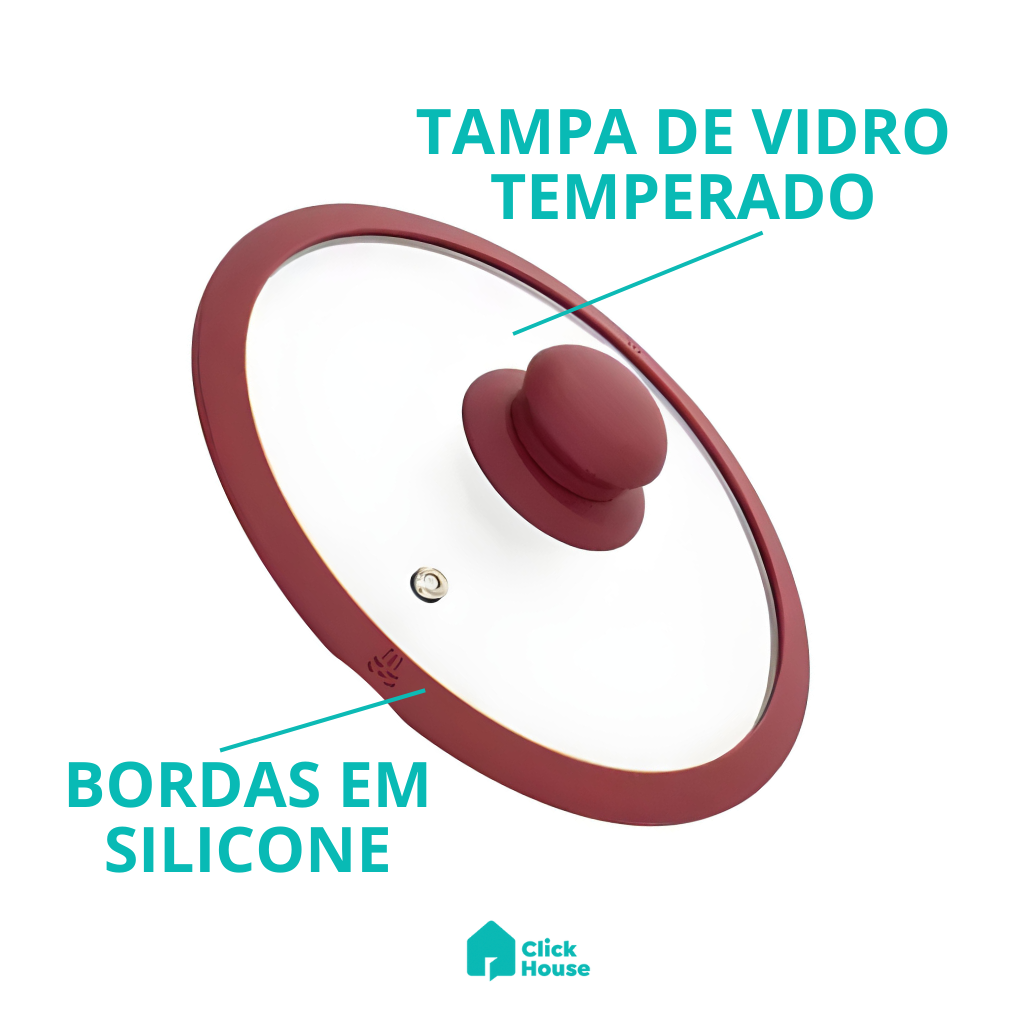 Panela De Indução Viena Antiaderente Cerâmica 16cm Não Gruda
