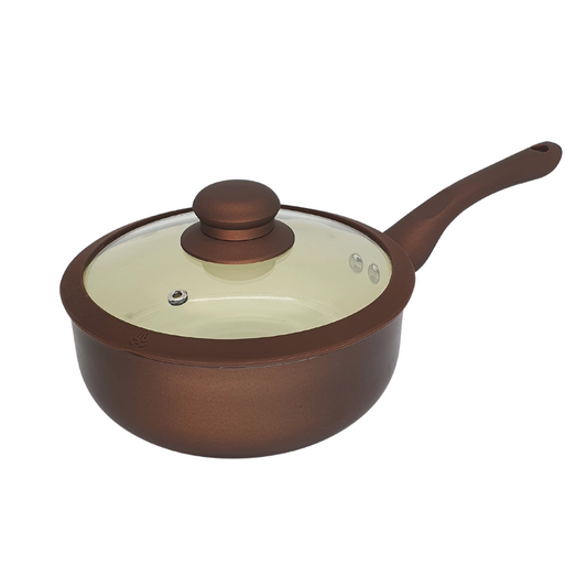 Panela Indução Cerâmica Antiaderente Fogão Cooktop 18cm