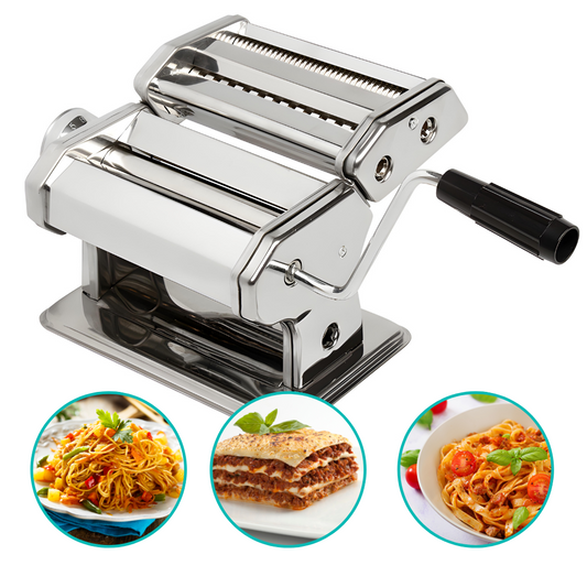 Máquina De Macarrão Cilindro Aço Inox Massa Caseira Lasanha