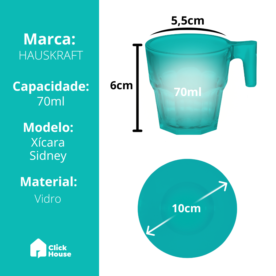 Xicara Café Sidney 70ml - JGXC074 - Hauskraft