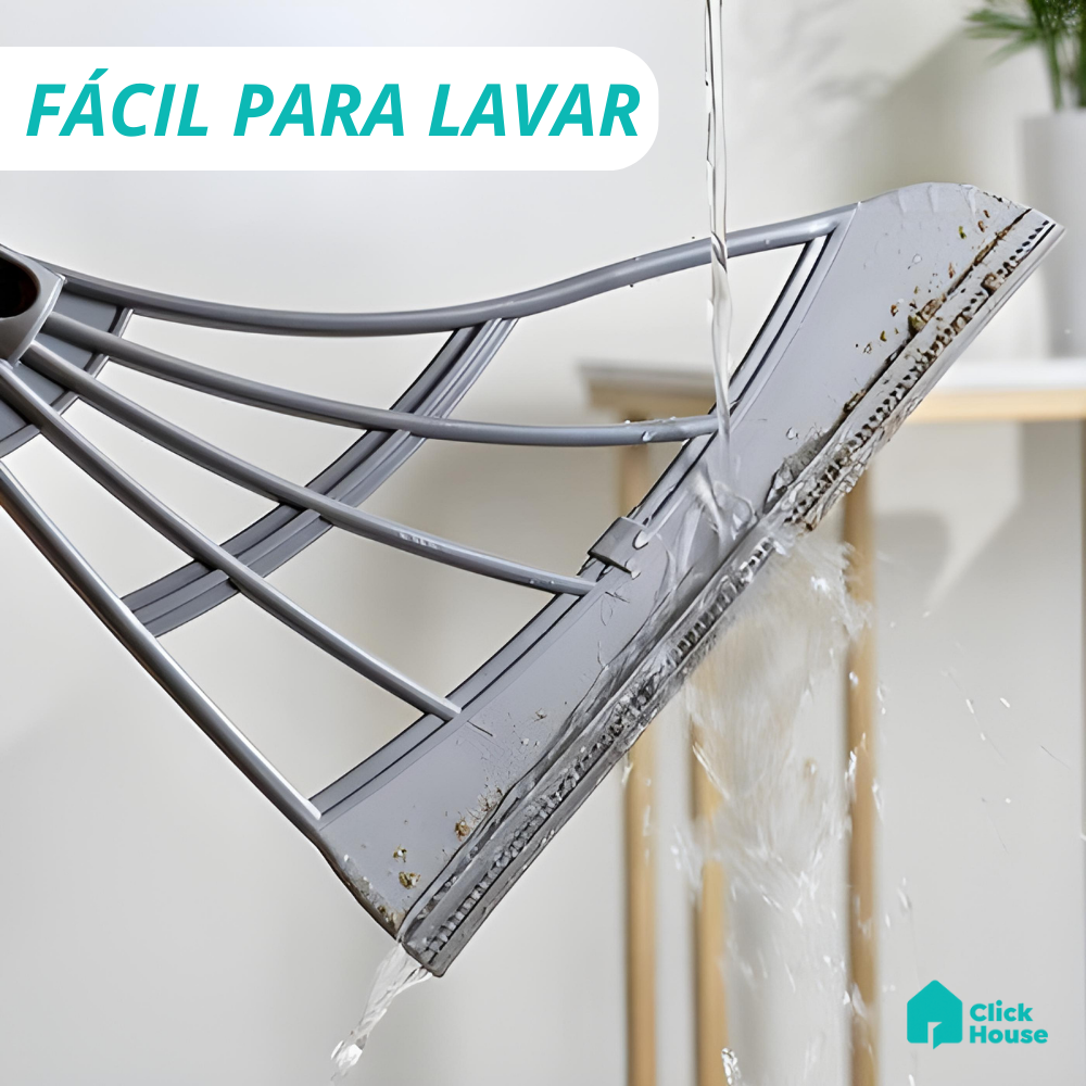Mop Vassoura Mágica Rodo Tira Pelo Limpa Vidro Piso Silicone