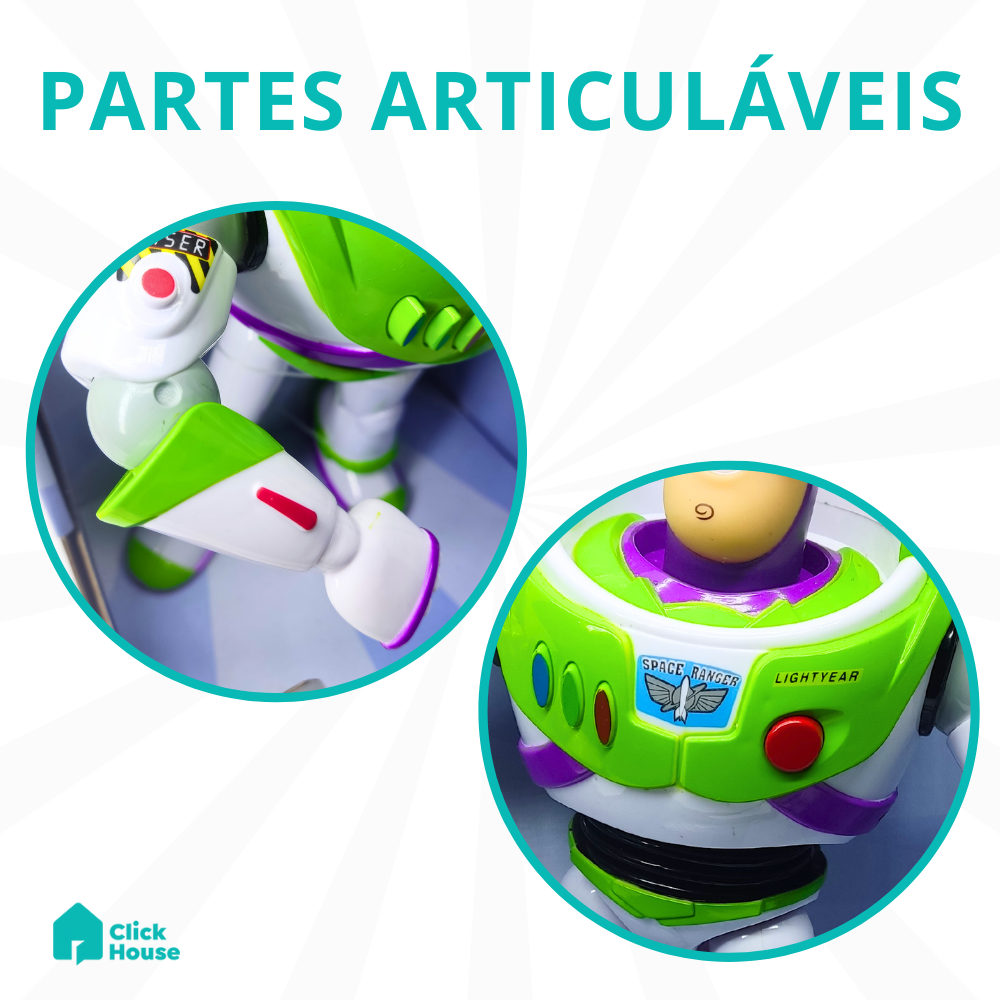 Boneco Buzz Lightyear Toy Story Original Articulado Com Som