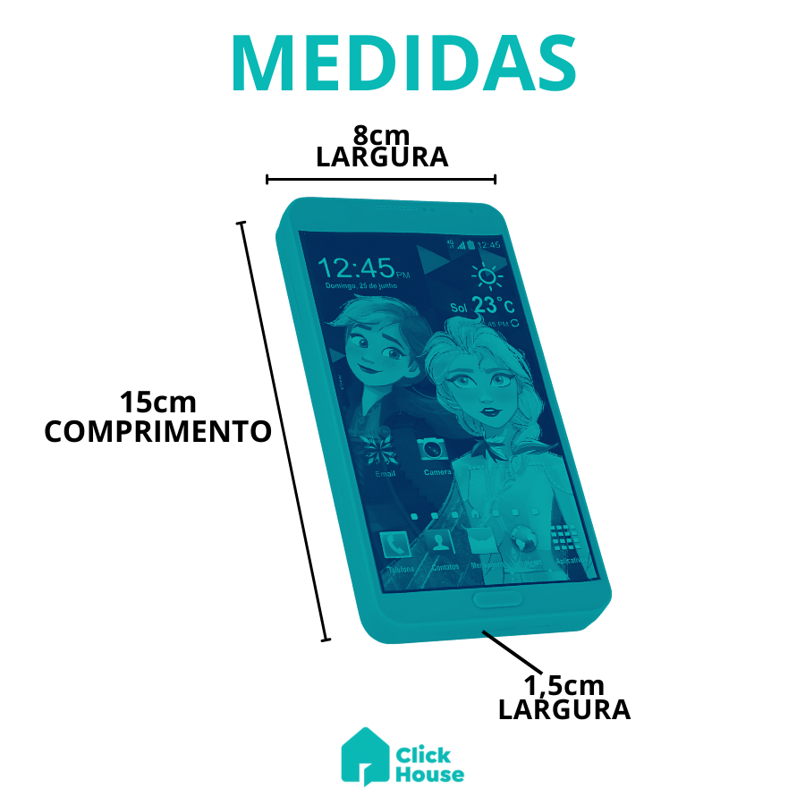 Celular Smartphone Brinquedo Infantil Som Vingadores Frozen