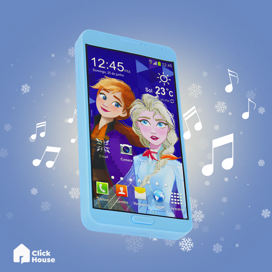 Celular Smartphone Brinquedo Infantil Som Vingadores Frozen