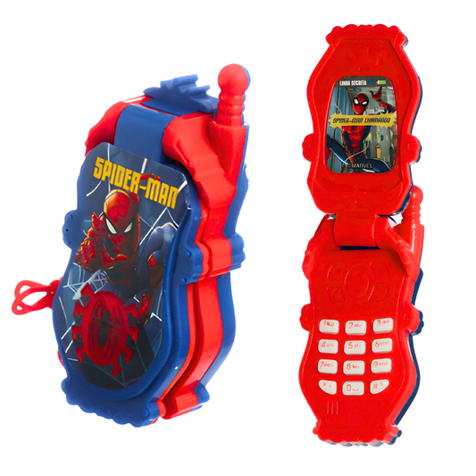 Celular Brinquedo Flip Criança Infantil Princesas Spiderman