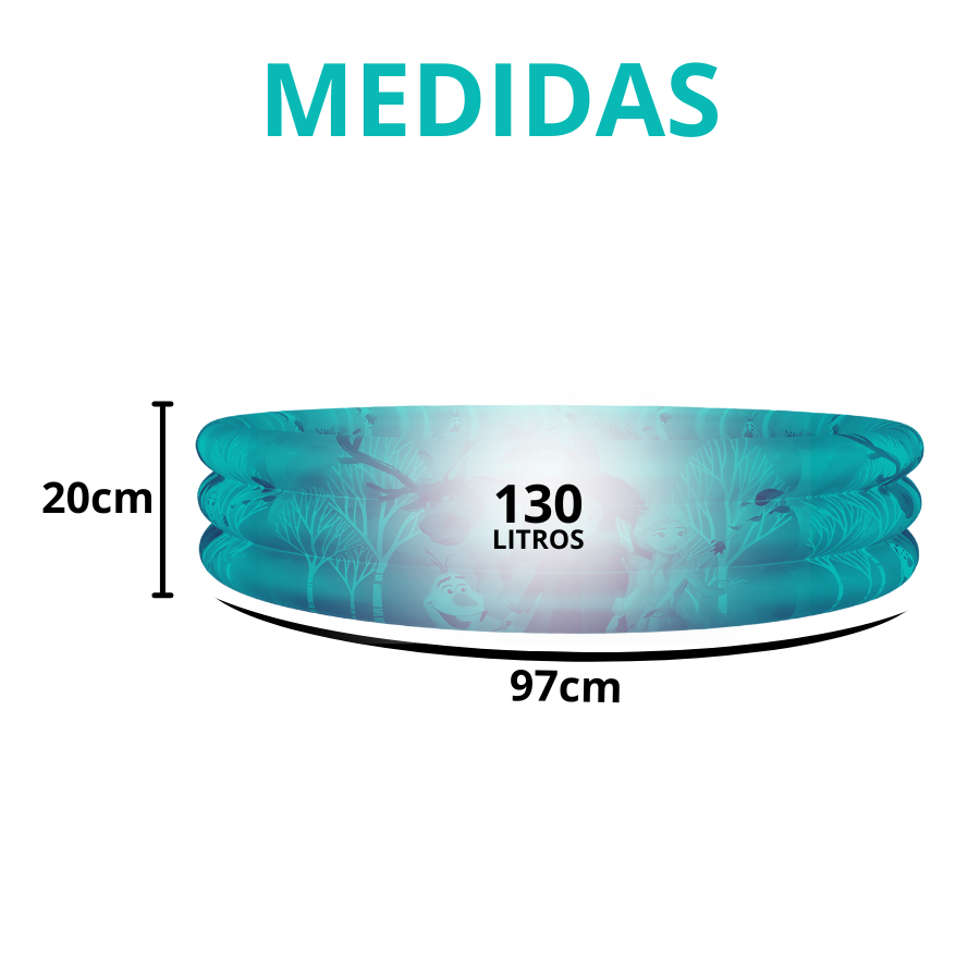 Piscina Inflável Redonda Infantil Bebê Criança 130l 3 Cores
