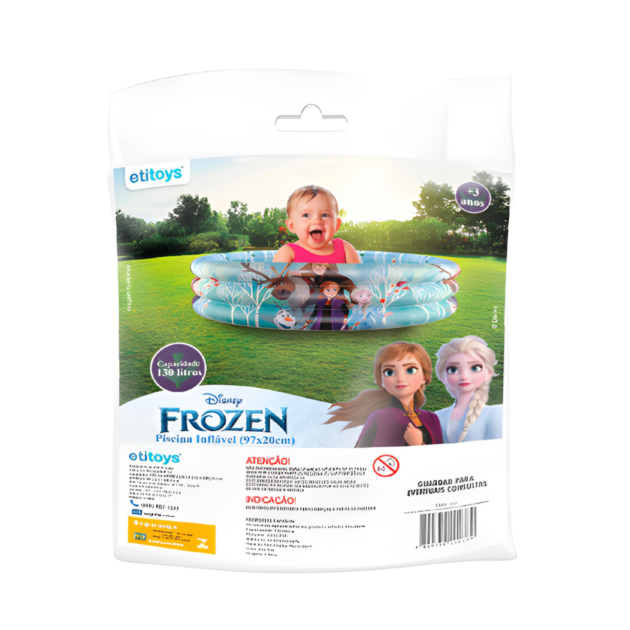 Piscina Inflável Redonda Infantil Bebê Criança 130l 3 Cores