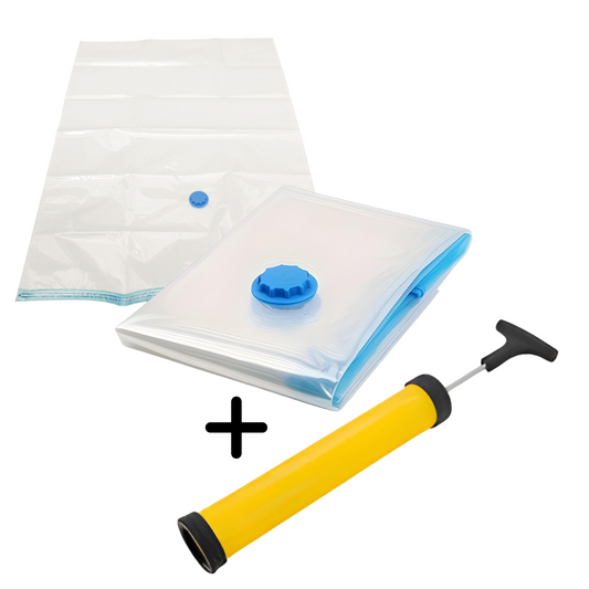 Saco A Vácuo Viagem Roupa Organizador Mala Bomba Sucção 70x100cm