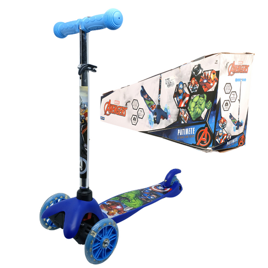 Patinete Infantil Com 3 Rodas Led Menino Menina Kids Criança
