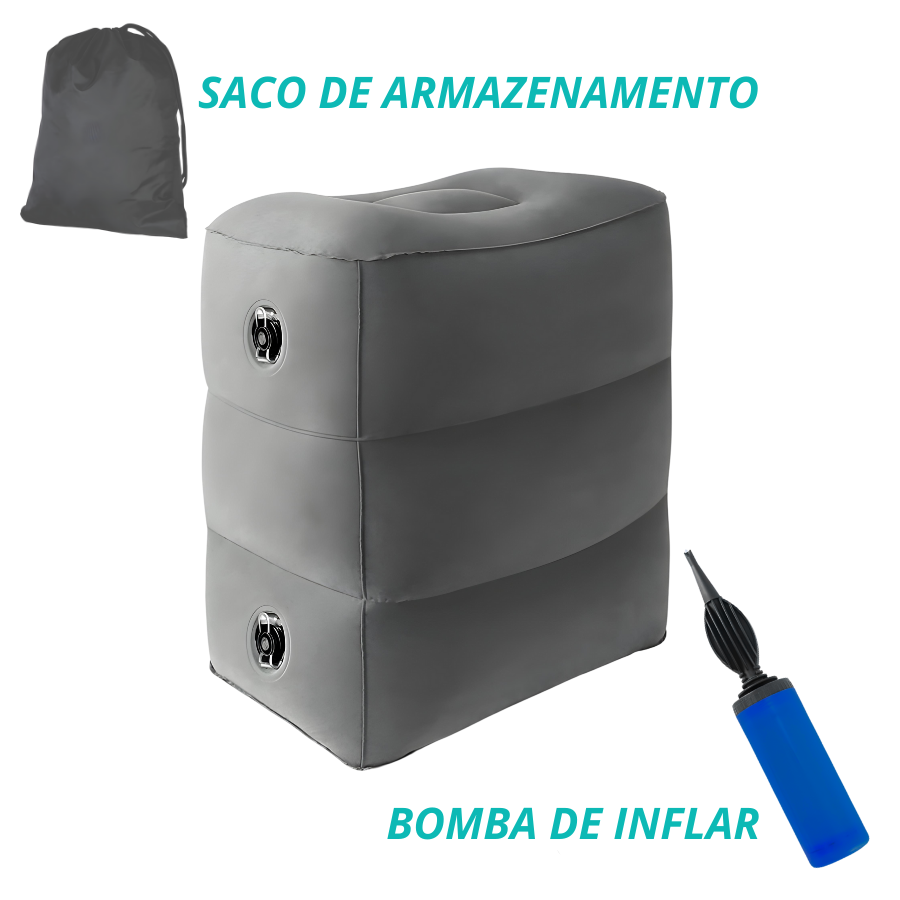 Puff Inflável Apoio De Pé 40x27x50cm - D1147