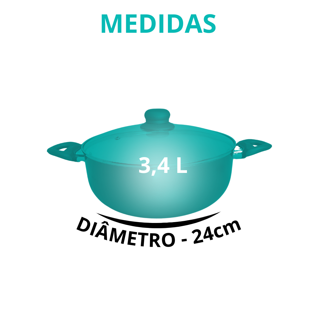 Caçarola Aluminio Milano 24cm - AL076