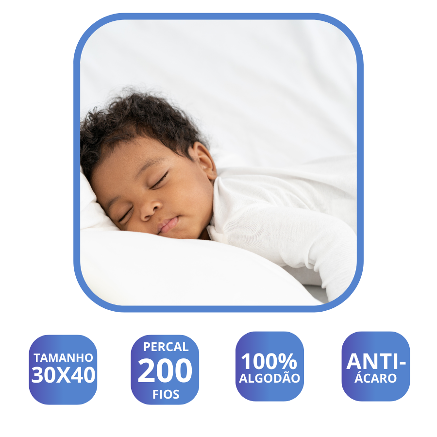 Capa Protetora Baby Percal 200 fios 40x30cm - CDVTECT-IT