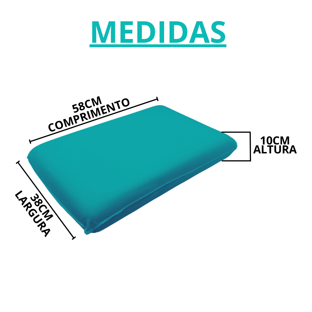 Travesseiro Comfort Nasa Viscoelástico Macio Alto 50x70cm