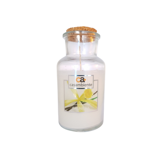 Vela Aromática Perfumada Castiçal Bomboniere Vidro 215g