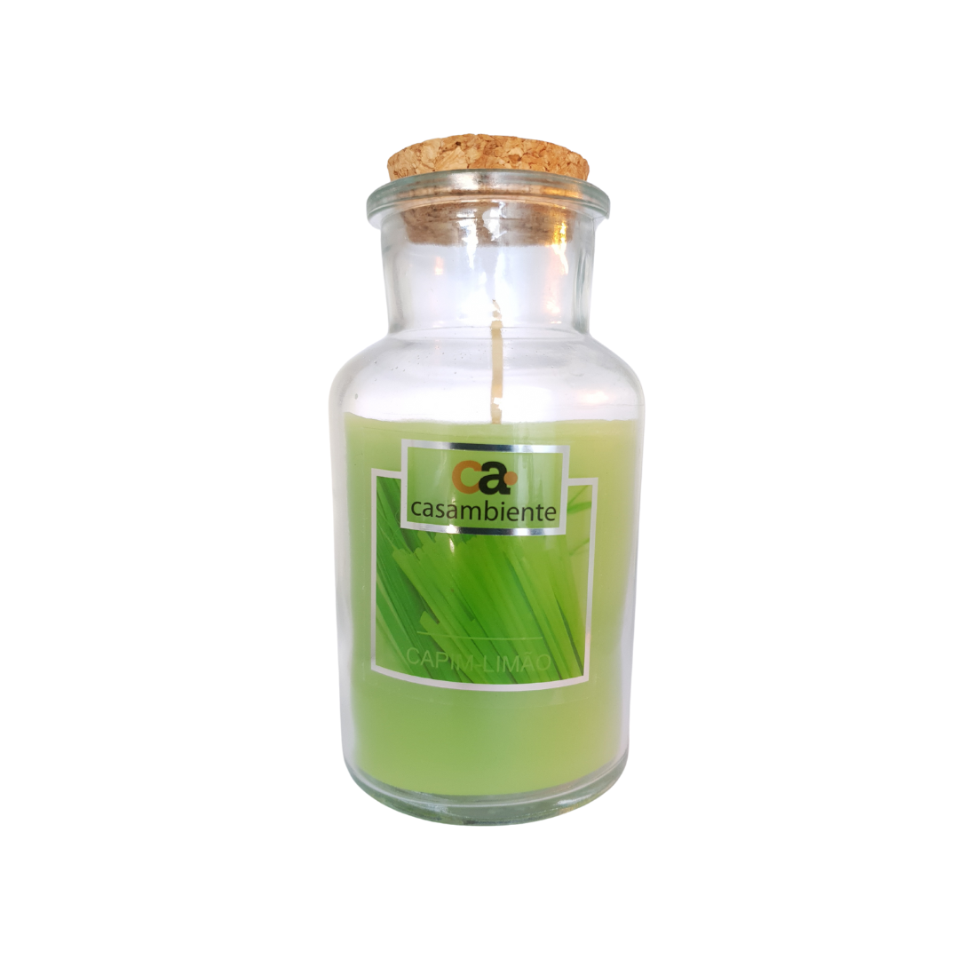 Vela Aromática Perfumada Castiçal Bomboniere Vidro 215g