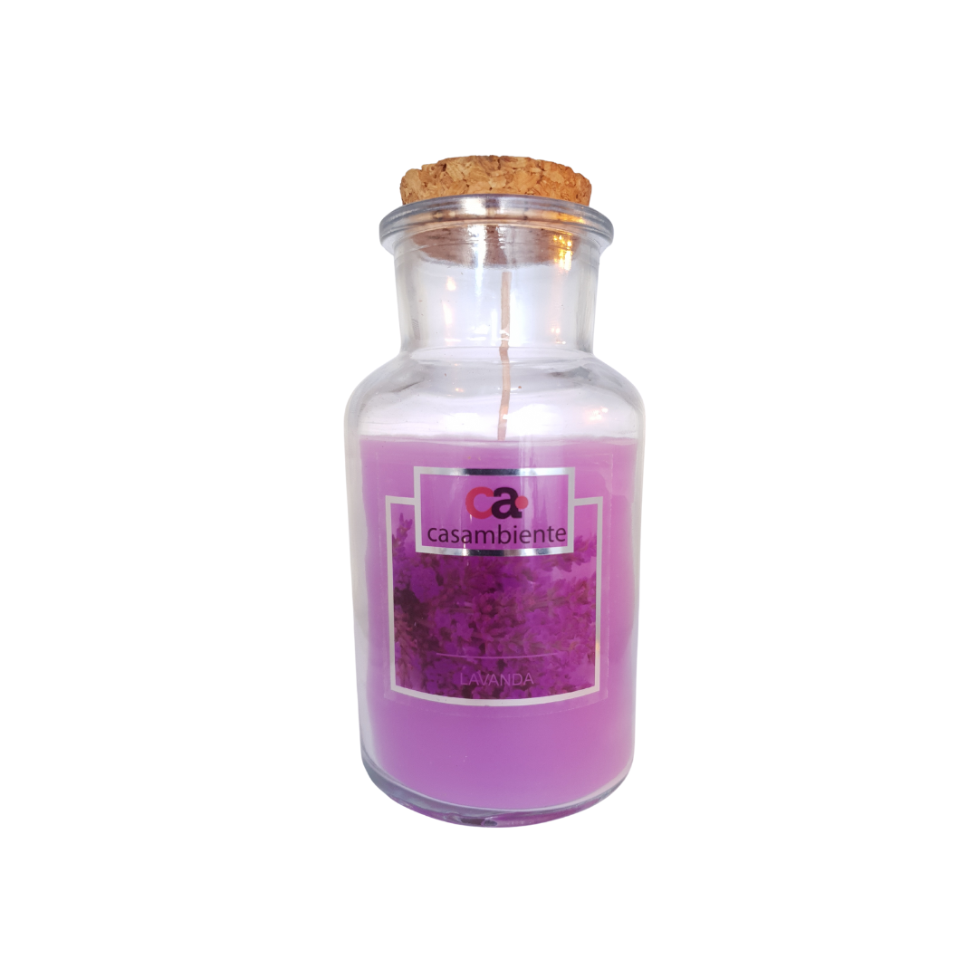 Vela Aromática Perfumada Castiçal Bomboniere Vidro 215g