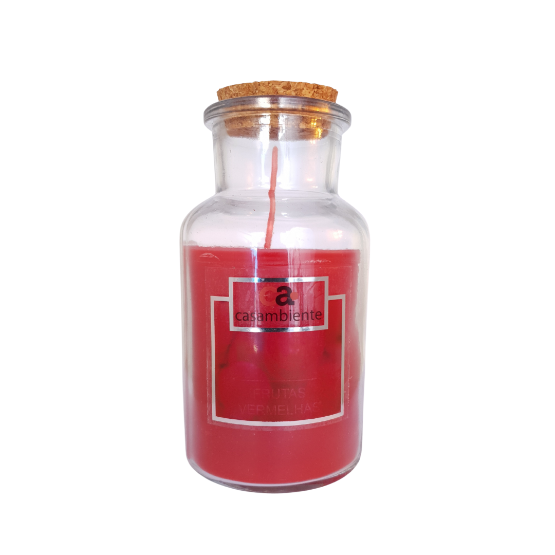 Vela Aromática Perfumada Castiçal Bomboniere Vidro 215g