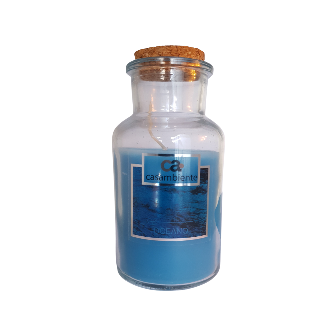 Vela Aromática Perfumada Castiçal Bomboniere Vidro 215g