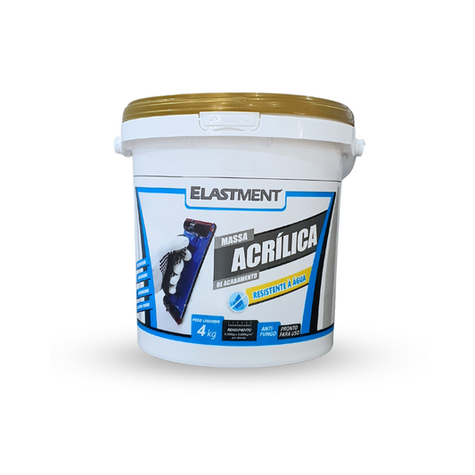 Massa Acrílica Impermeável Parede Interno Externo 4 Kg