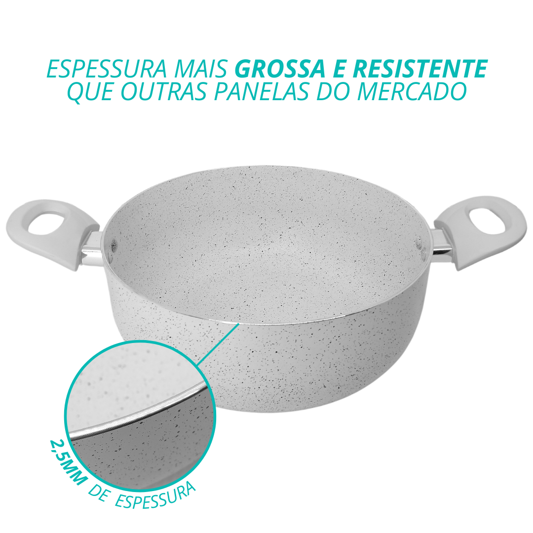 Caçarola 24cm Ibiza Revestimento Ceramico - AL173