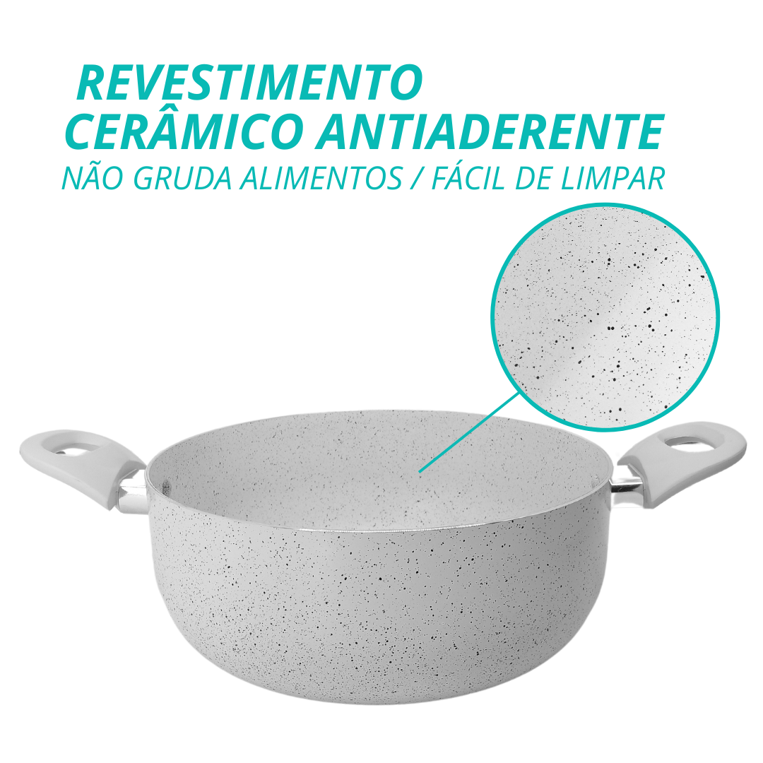Caçarola 24cm Ibiza Revestimento Ceramico - AL173