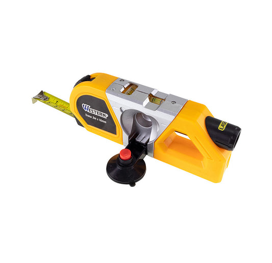 Nivel a Laser Nivelador Profissional com Trena 3m Embutida Horizontal Vertical