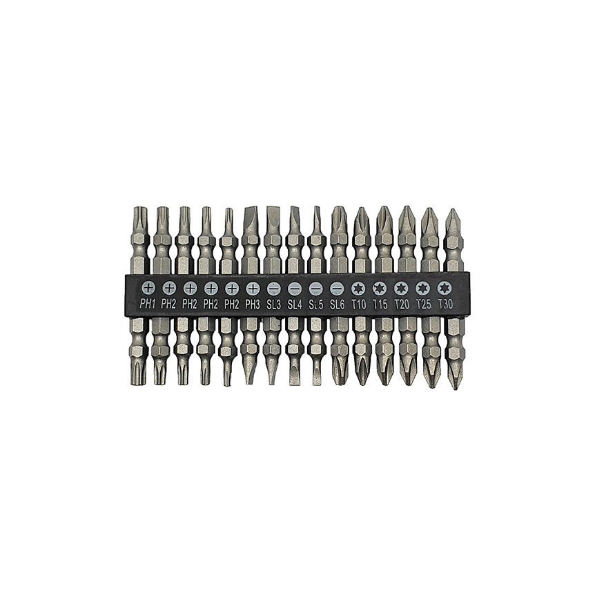 Ponteira Bits Dupla Kit 15 Parafusadeira 65mm Longa Imantado