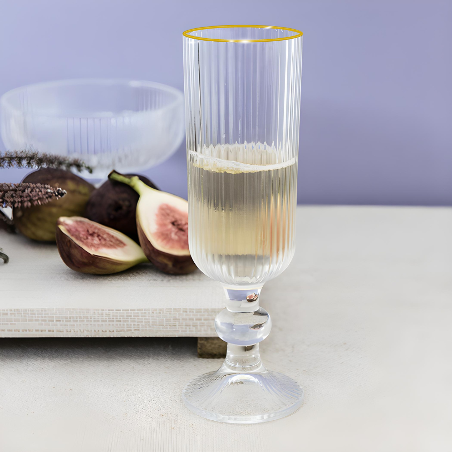 Taça Champanhe Versalhes Gold 170ml - V1059.15