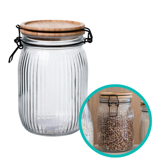 Pote Hermético Versalhes Tampa Bambu 1,2l - V1059.U02