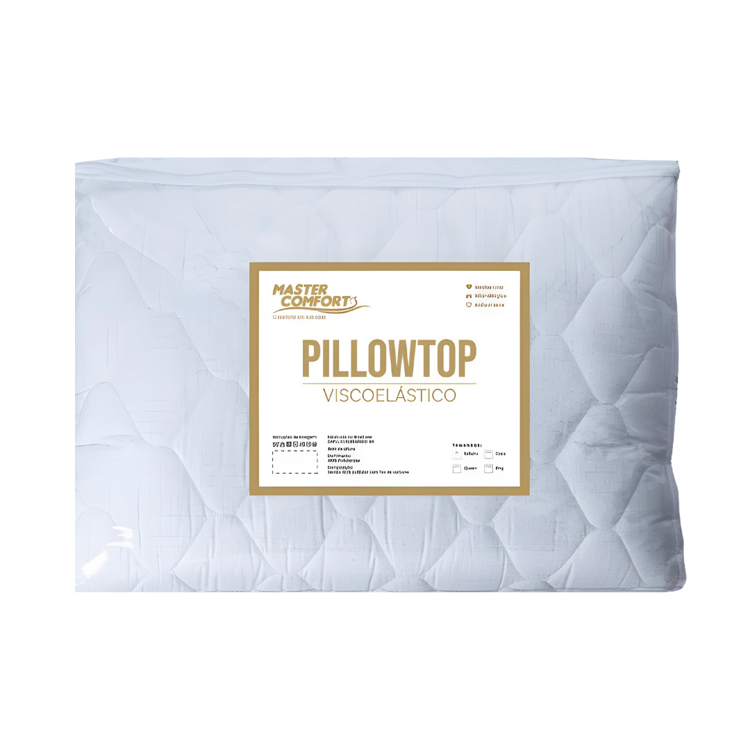 Pillow Top Queen Espuma 6cm Viscoelástico Gel Sense Nasa 158x198x6cm